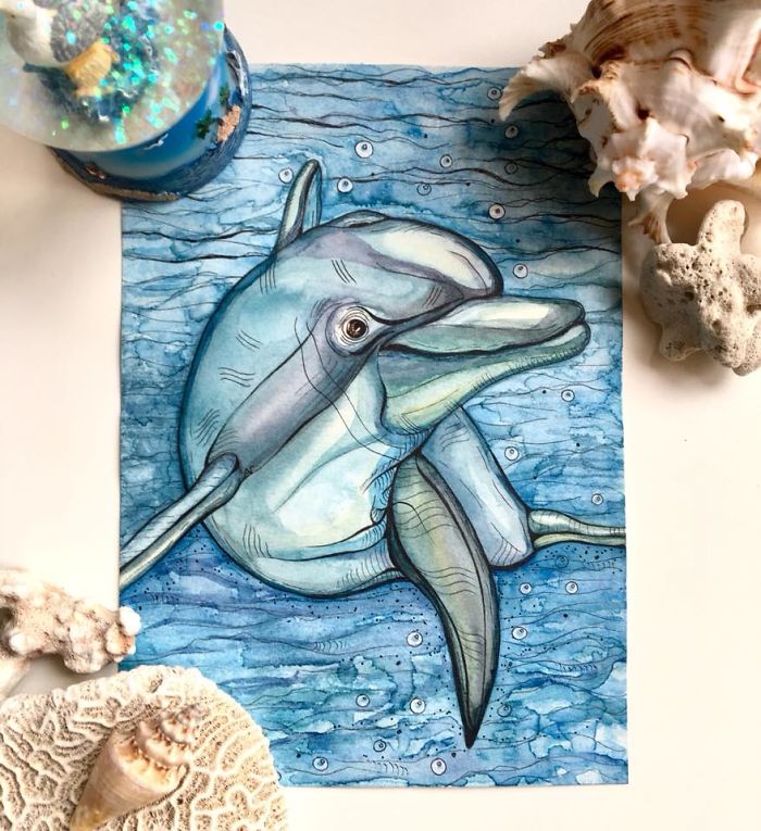 To Go Around The World To Love Beautiful Of Nature. I Made This Illustration For 3 Weeks.