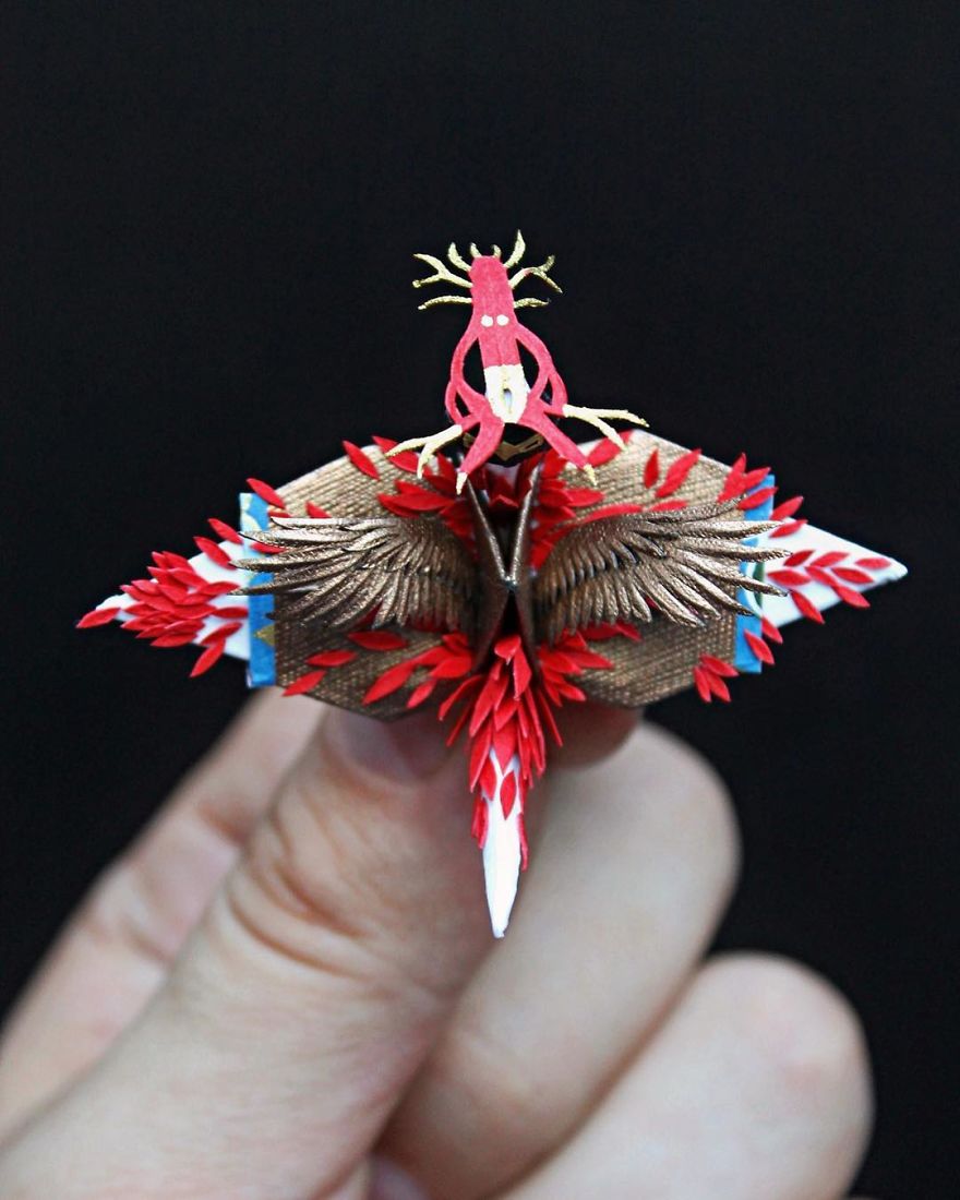I Continued Creating Decorated Origami Cranes Even After Reaching My Goal Of 1000 Cranes In 1000 Days