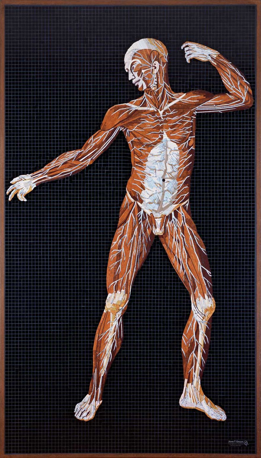 I Used Marble, Stone And Precious Gems To Create Realistic Mosaics Of 16th Century Anatomical Drawings I Used Marble, Stone And Precious Gems To Create Realistic Mosaics Of 16th Century Anatomical Drawings