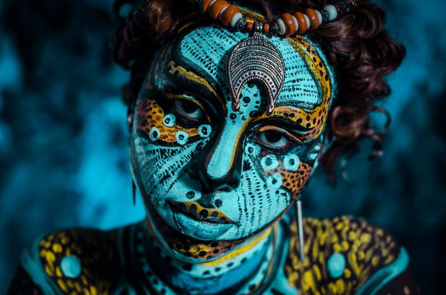 Other Species - Tribal Bodyart Series After Which Artist Dedicated Her Life To Bodypainting