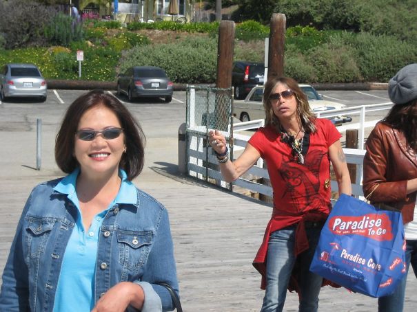 My Aunt Got Photobombed By Steven Tyler