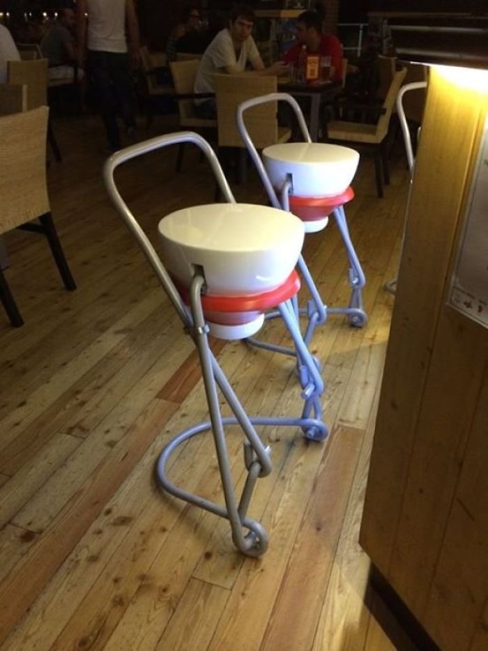 Stools In An Italian Pub