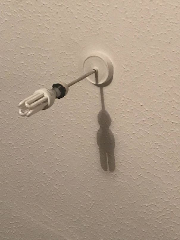 Shadow Cast By My Light Looks Like The Gingerbread Man Hanged Himself