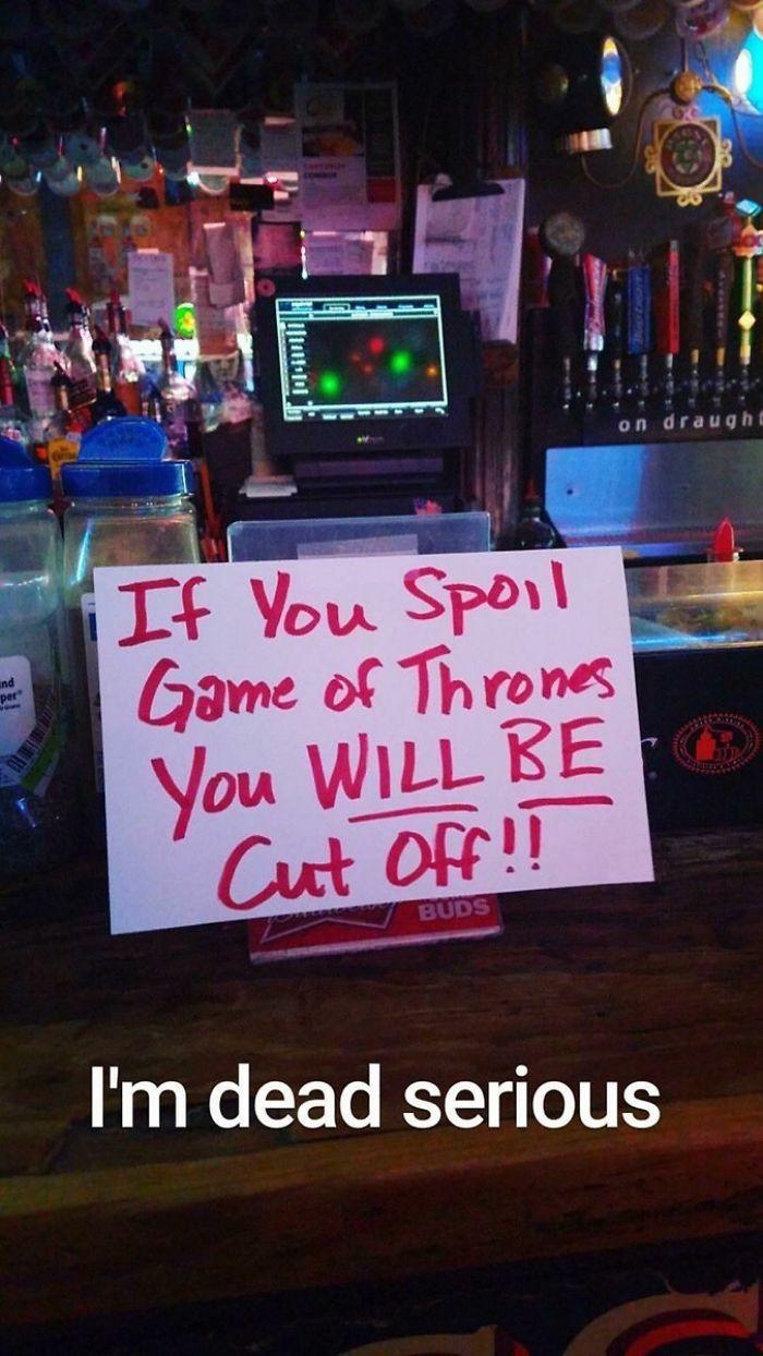 Our Bartender Is Dead Serious