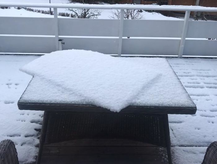 The Wind Turned The First Layer Of Snow