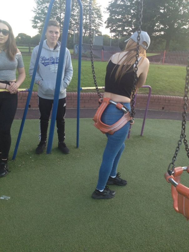 Crews Released Girl Trapped In Child's Swing 