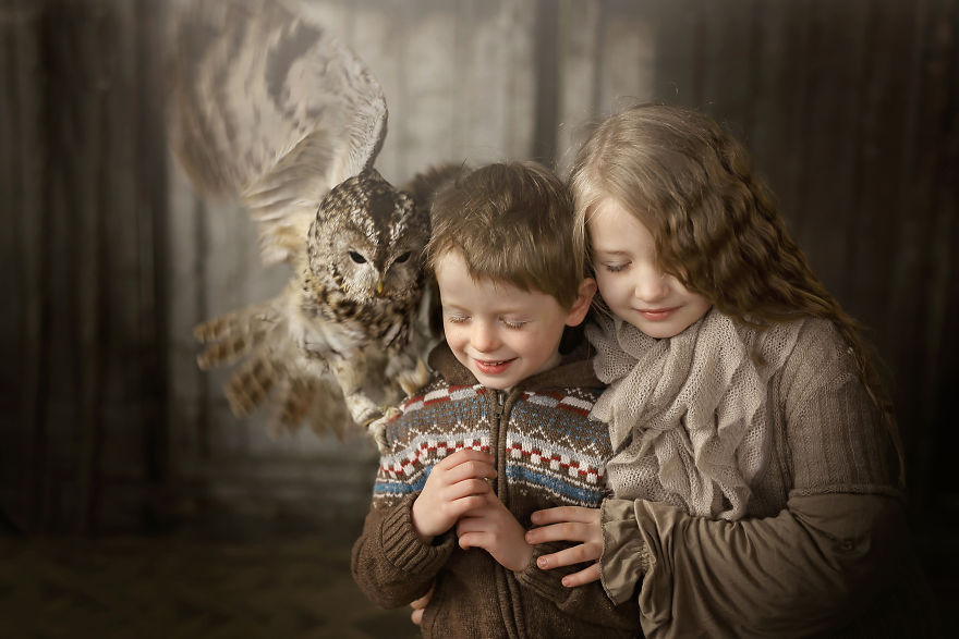 My Project Of Photographing Children With Owls My Project Of Photographing Children With Owls