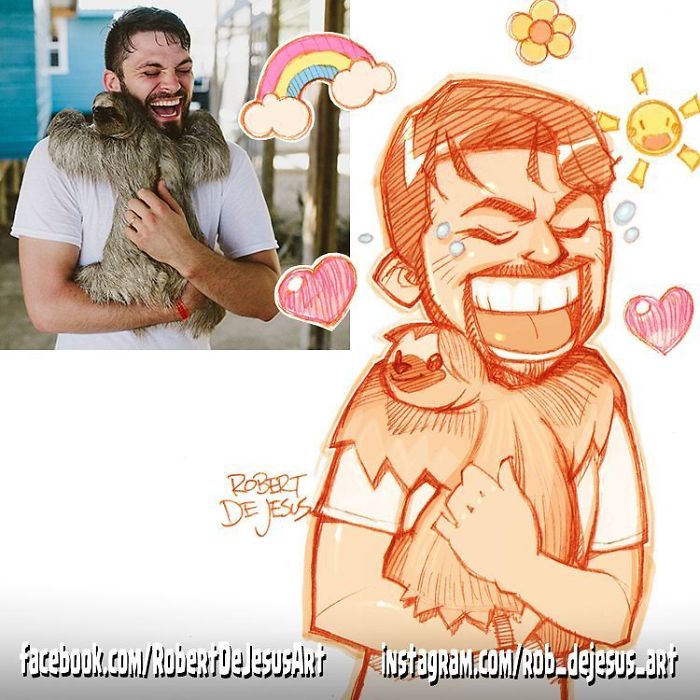 This Illustrator Turns Ordinary People Into Cartoons (New Pics)