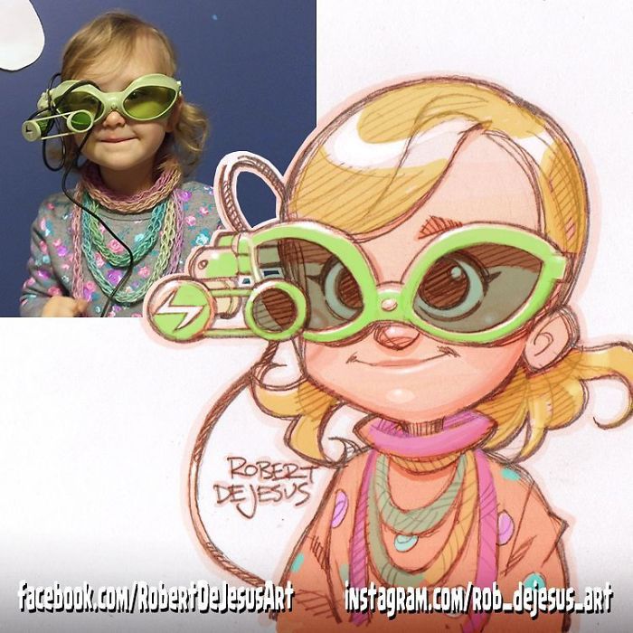 This Illustrator Turns Ordinary People Into Cartoons (New Pics)