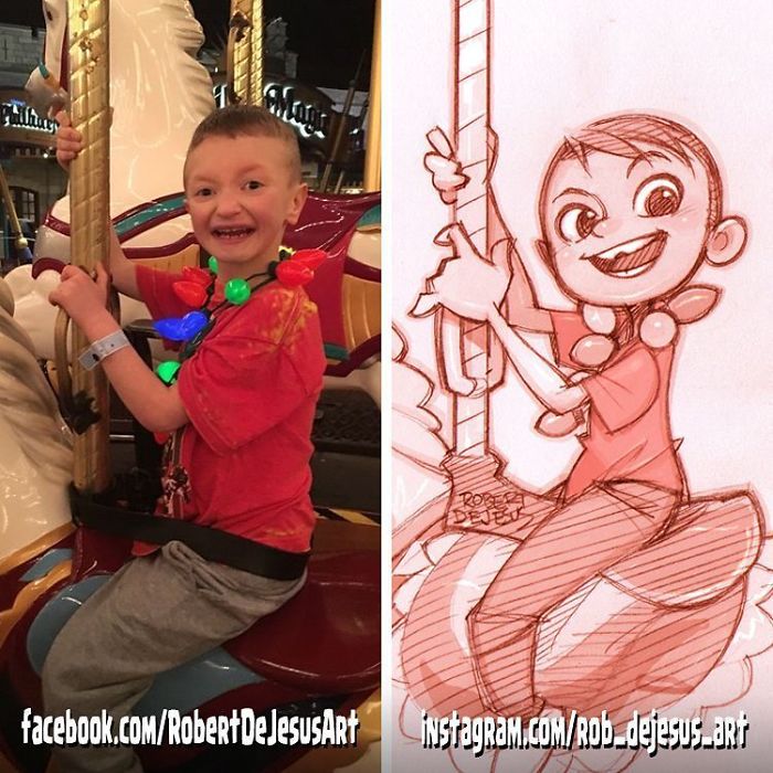 This Illustrator Turns Ordinary People Into Cartoons (New Pics)