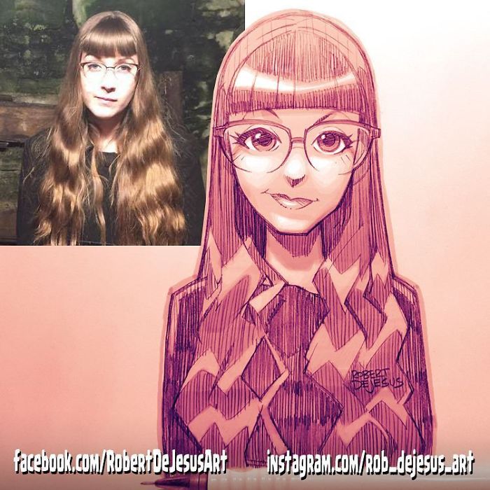 This Illustrator Turns Ordinary People Into Cartoons (New Pics)