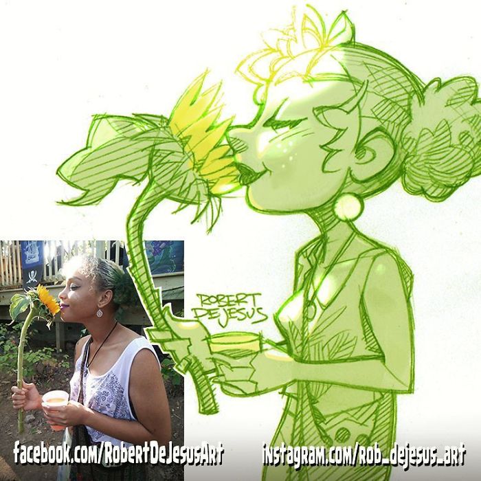 This Illustrator Turns Ordinary People Into Cartoons (New Pics)