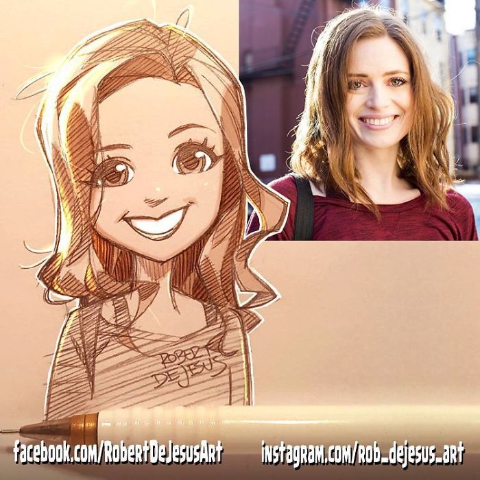 This Illustrator Turns Ordinary People Into Cartoons (New Pics)