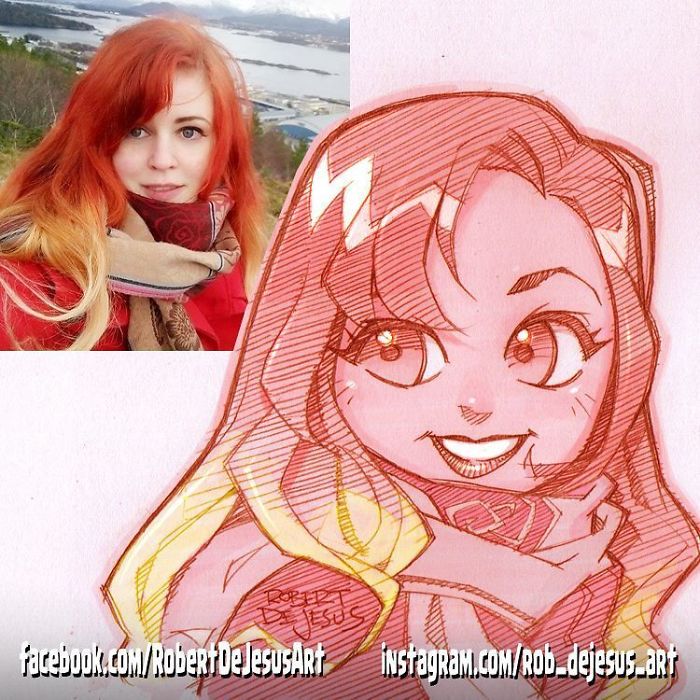 This Illustrator Turns Ordinary People Into Cartoons (New Pics)