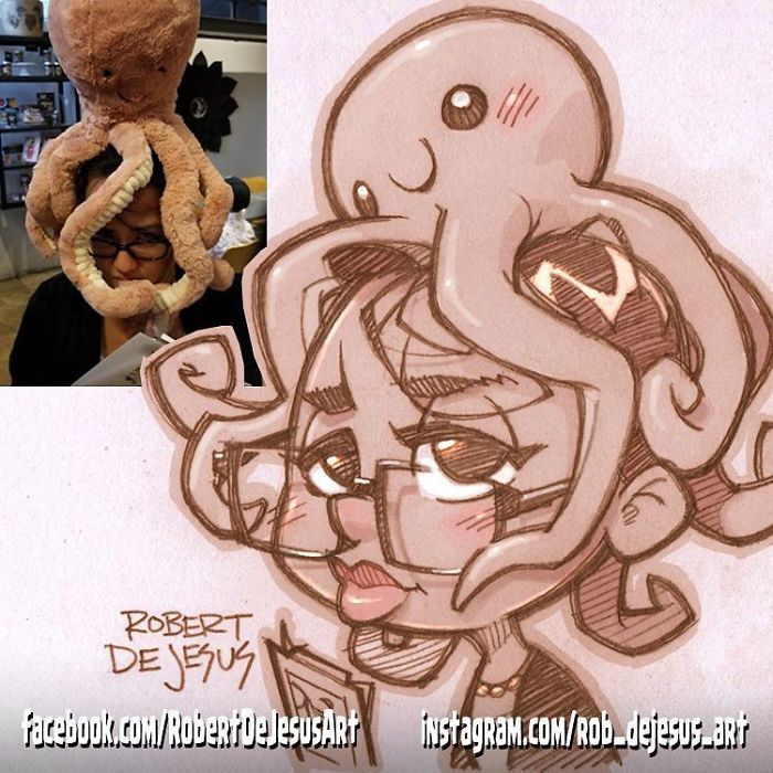 This Illustrator Turns Ordinary People Into Cartoons (New Pics)