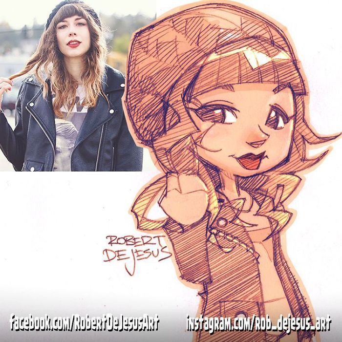 This Illustrator Turns Ordinary People Into Cartoons (New Pics)