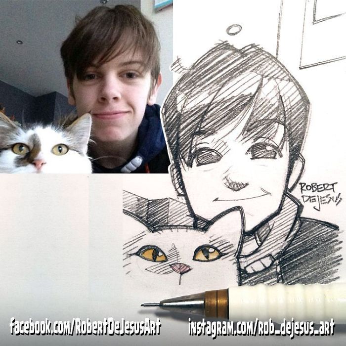 This Illustrator Turns Ordinary People Into Cartoons (New Pics)