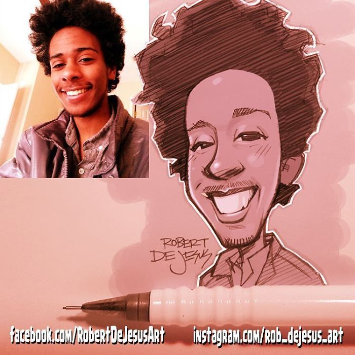 This Illustrator Turns Ordinary People Into Cartoons (New Pics)