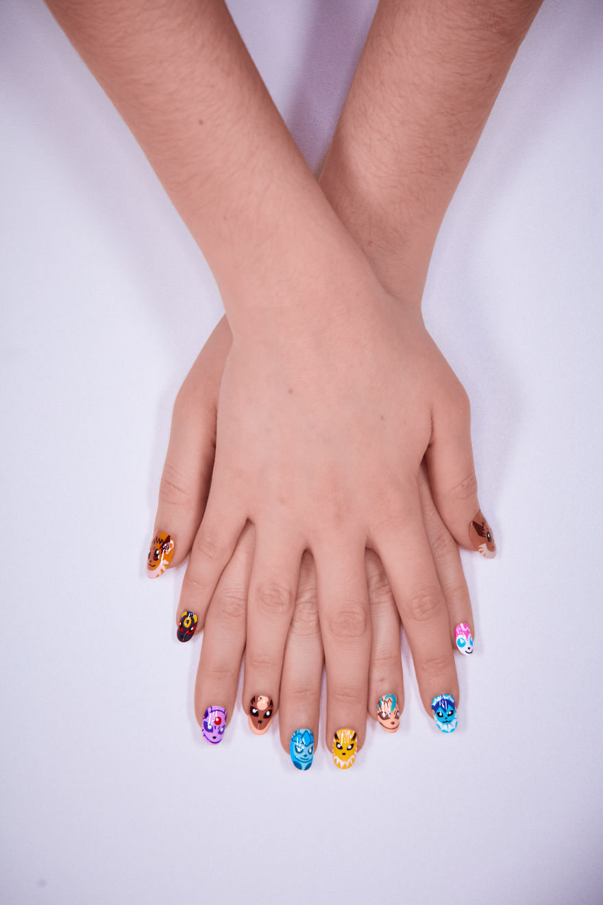 The Latest Trend From Pokémon: How To Create Your Own Eevee Nails