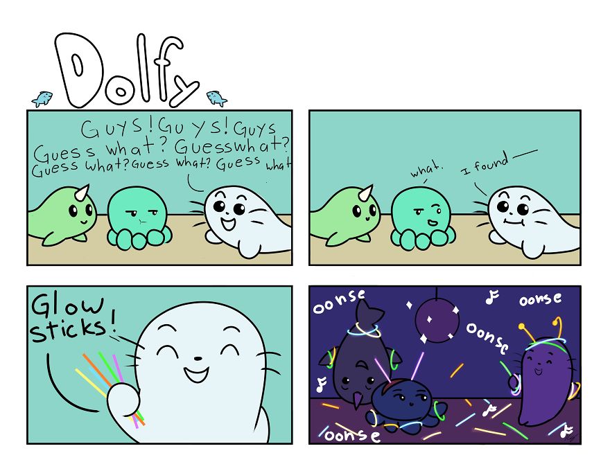 The World Sucks, So I Make Cute Comics About My Baby Harp Seal Plushy To Make It A Bit Better.