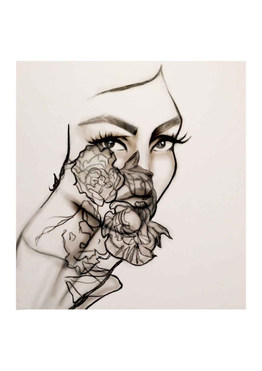 Woman, Peonies And Rebirth - 2017