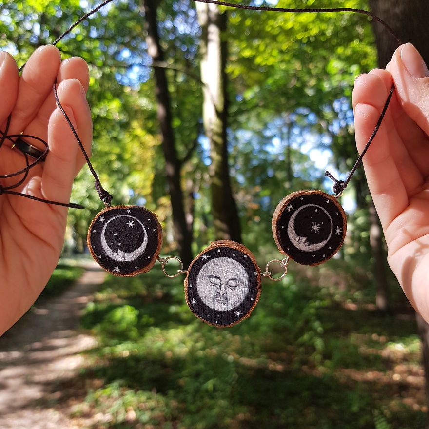 I Create Magical Natural Jewelry From Recycled Branches And Wood Pieces Found In The Woods.