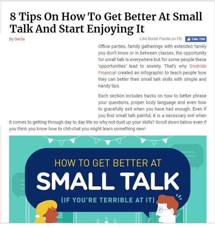 I Decided To Put Into Practice The "8 Tips On How To Get Better At Small Talks" Posted Here On Bp. And The Results Were Amazing. And That Last Phrase Was Totally Not A Clickbait. I Decided To Put Into Practice The "8 Tips On How To Get Better At Small Talks" Posted Here On Bp. And The Results Were Amazing. And That Last Phrase Was Totally Not A Clickbait.