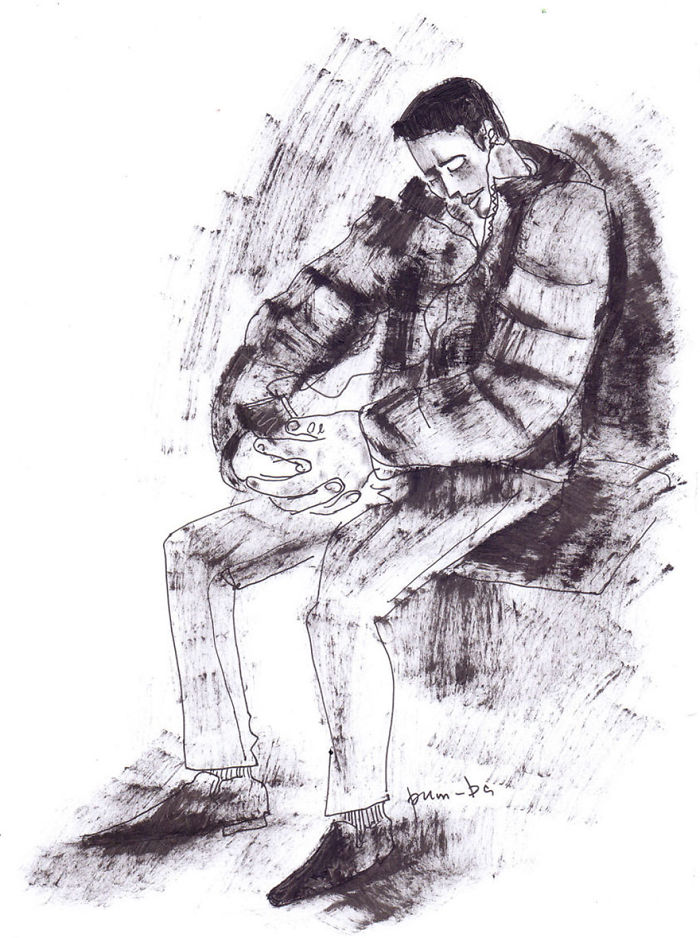 I Sketch Interesting People On The Metro Every Monday While Going To Classes With My Special Needs Child