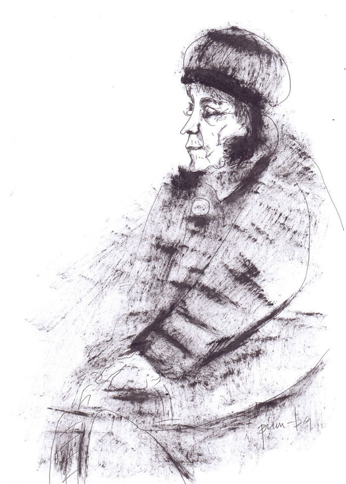 I Sketch Interesting People On The Metro Every Monday While Going To Classes With My Special Needs Child