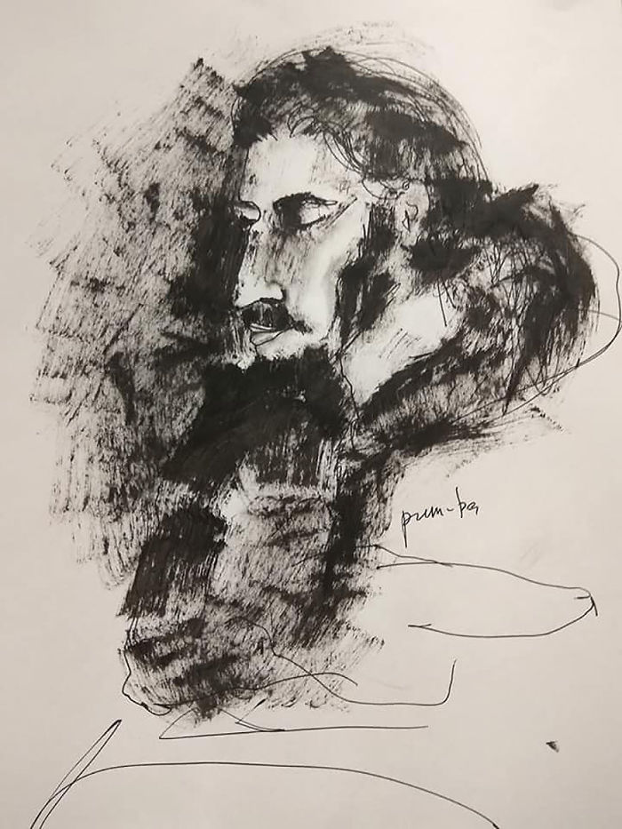 I Sketch Interesting People On The Metro Every Monday While Going To Classes With My Special Needs Child