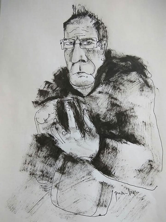 I Sketch Interesting People On The Metro Every Monday While Going To Classes With My Special Needs Child