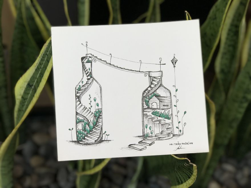 I Drew A Collection Of 9 Ideas About Mixing Plants And Home's Broken Things