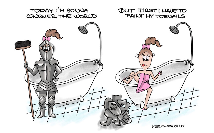 Illustations From A Hungarian
30+ Girl, About Life And Everyday Struggles. I'm Sure You Will Find Some Relatable Situations :)