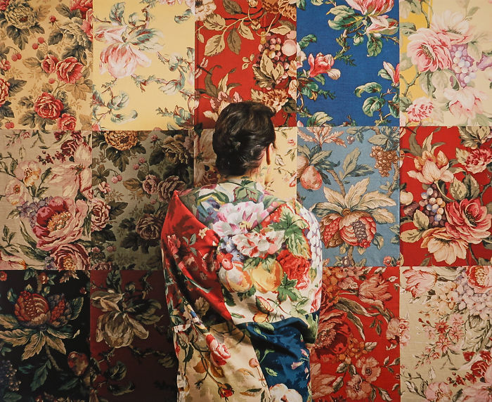 Meet Cecilia Paredes, The Artist Who As A Chameleon Mixes With Her Works