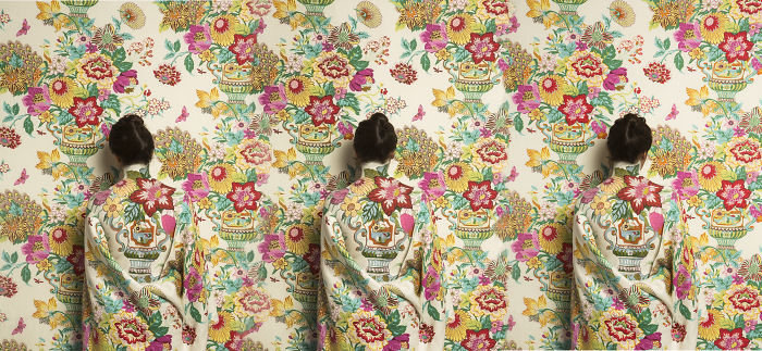 Meet Cecilia Paredes, The Artist Who As A Chameleon Mixes With Her Works