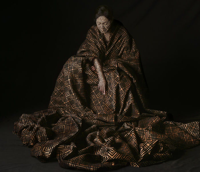 Meet Cecilia Paredes, The Artist Who As A Chameleon Mixes With Her Works