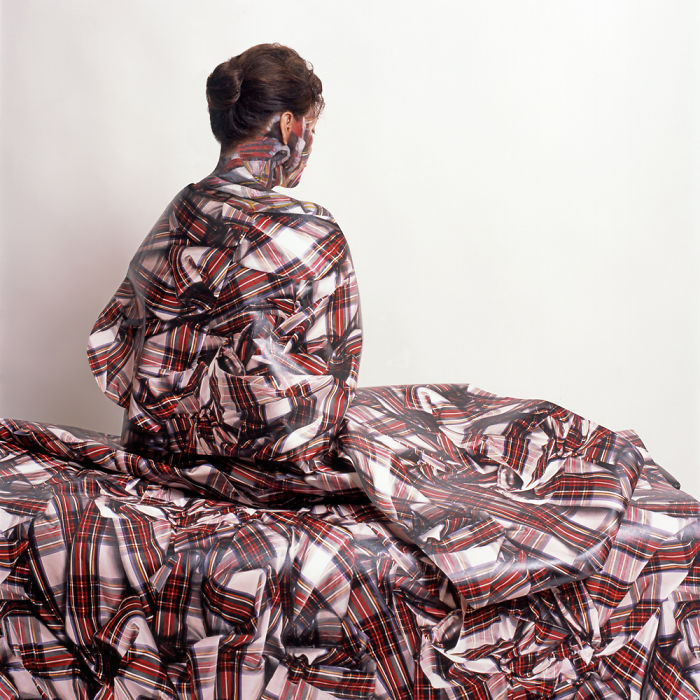 Meet Cecilia Paredes, The Artist Who As A Chameleon Mixes With Her Works