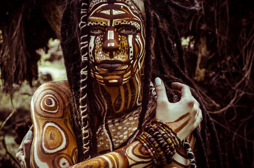 Other Species - Tribal Bodyart Series After Which Artist Dedicated Her Life To Bodypainting