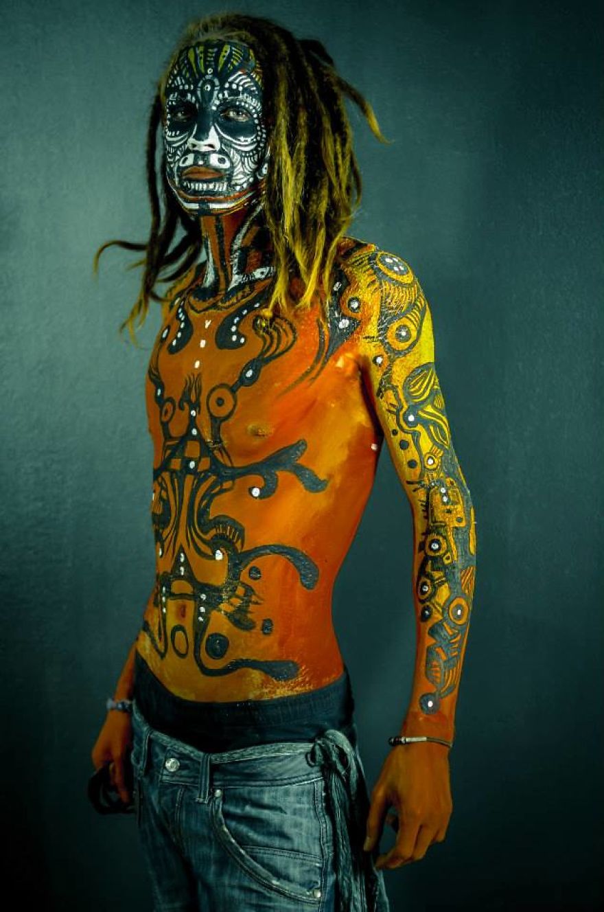 Other Species - Tribal Bodyart Series After Which Artist Dedicated Her Life To Bodypainting