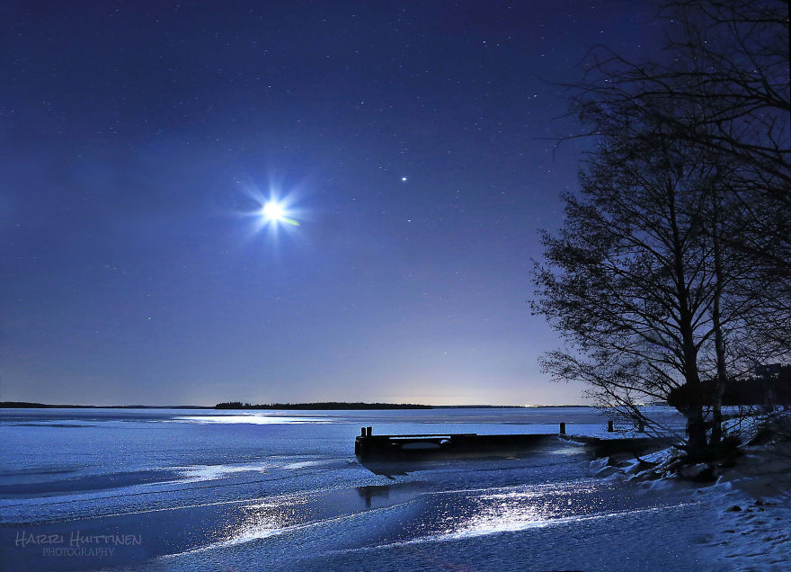 Pictures Of Northern Nature At Night In Winter Pictures Of Northern Nature At Night In Winter