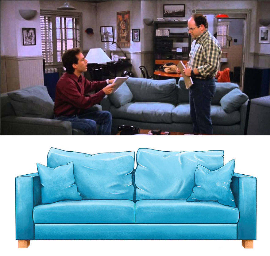 This Poster Compiles The Sofas From Your Favorite Tv Shows This Poster Compiles The Sofas From Your Favorite Tv Shows