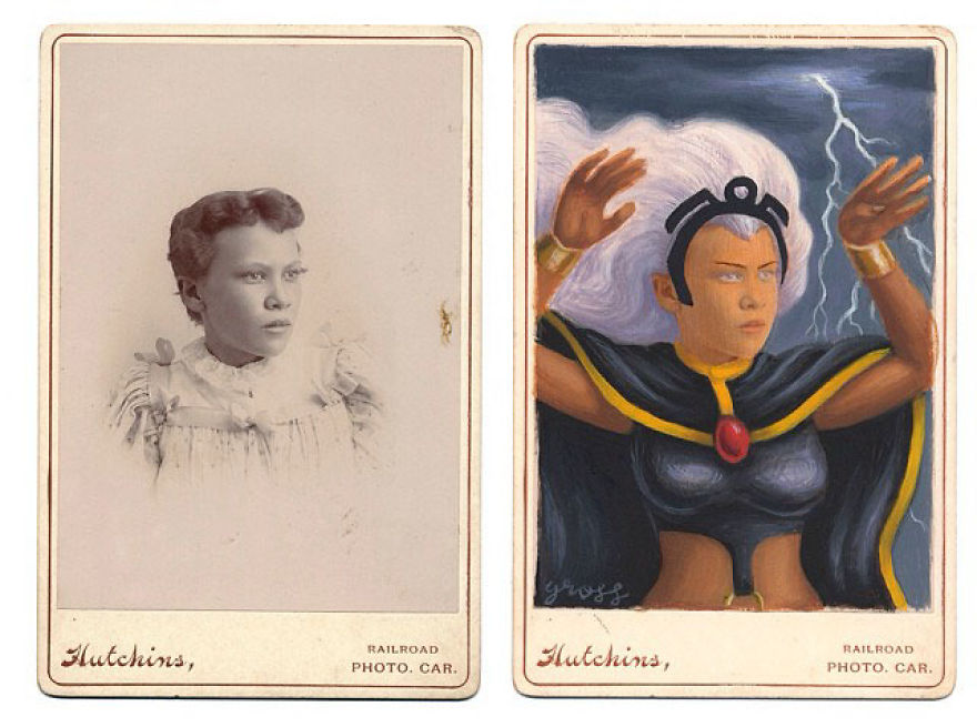 This Artist Turns Vintage Portraits Into Heroes Of Pop Culture