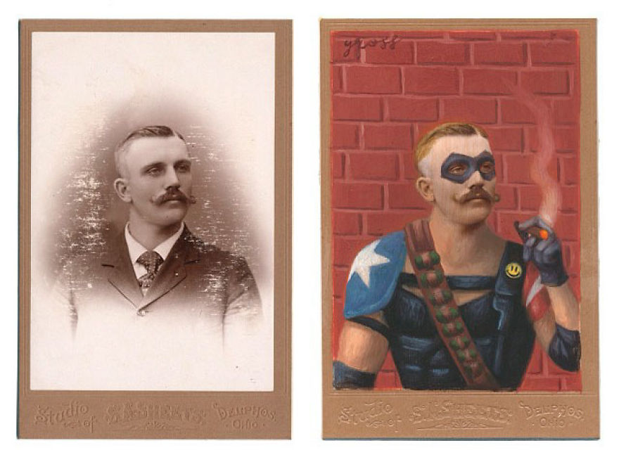 This Artist Turns Vintage Portraits Into Heroes Of Pop Culture