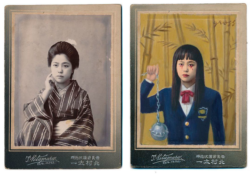 This Artist Turns Vintage Portraits Into Heroes Of Pop Culture