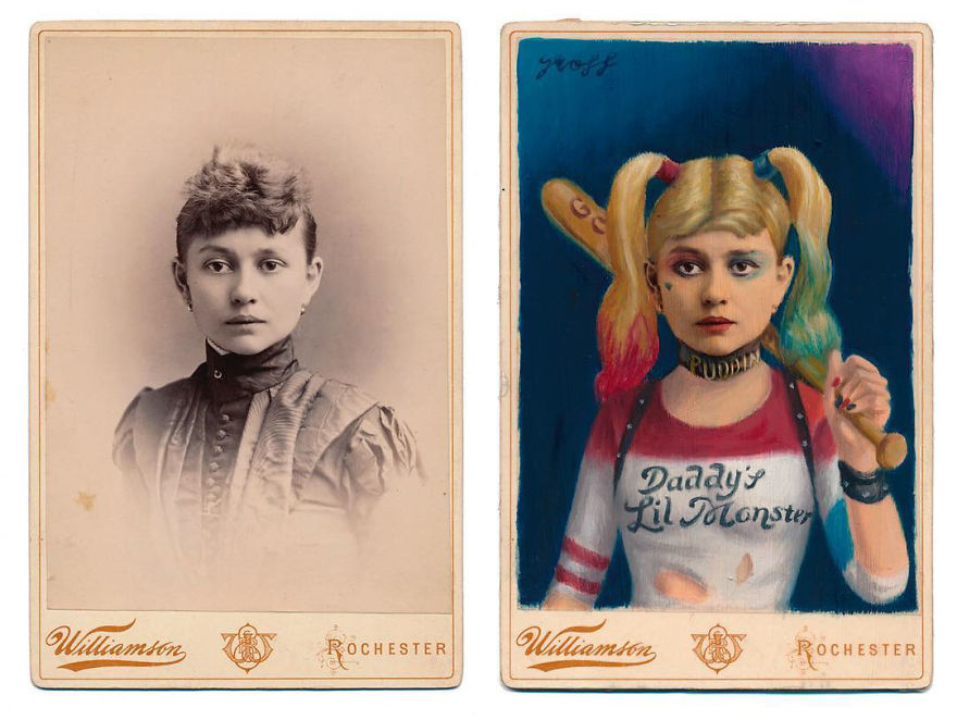 This Artist Turns Vintage Portraits Into Heroes Of Pop Culture