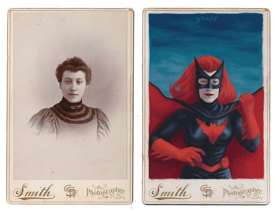 This Artist Turns Vintage Portraits Into Heroes Of Pop Culture