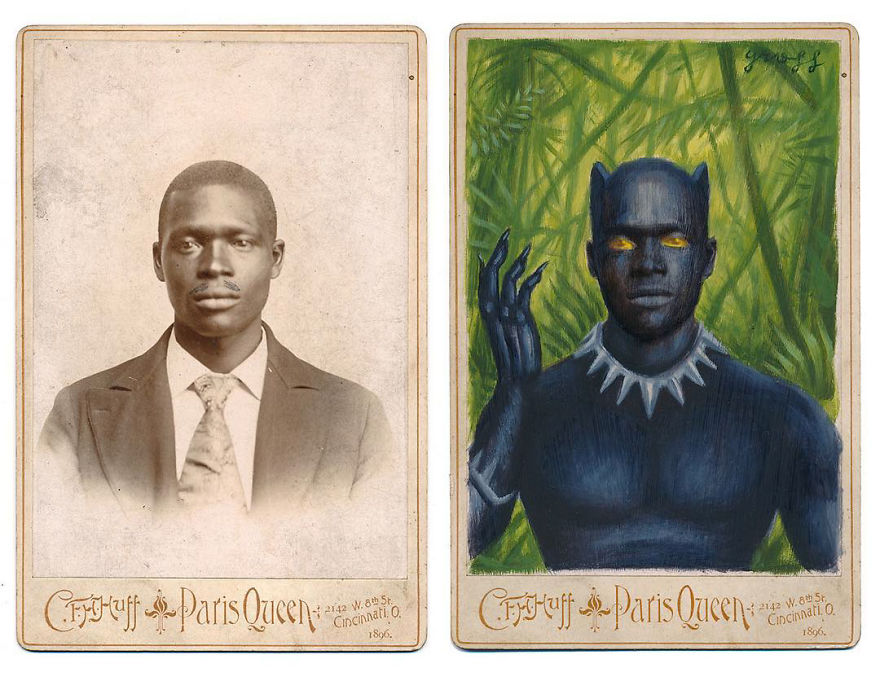 This Artist Turns Vintage Portraits Into Heroes Of Pop Culture