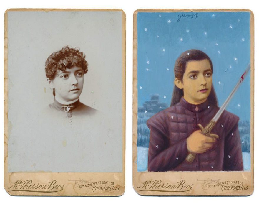 This Artist Turns Vintage Portraits Into Heroes Of Pop Culture