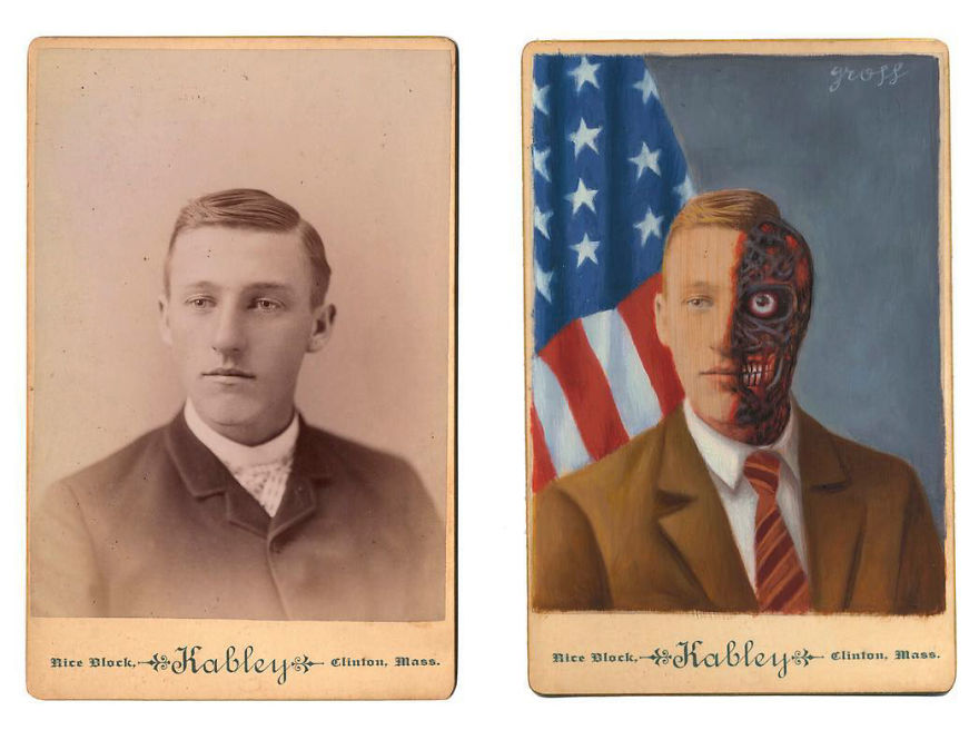 This Artist Turns Vintage Portraits Into Heroes Of Pop Culture