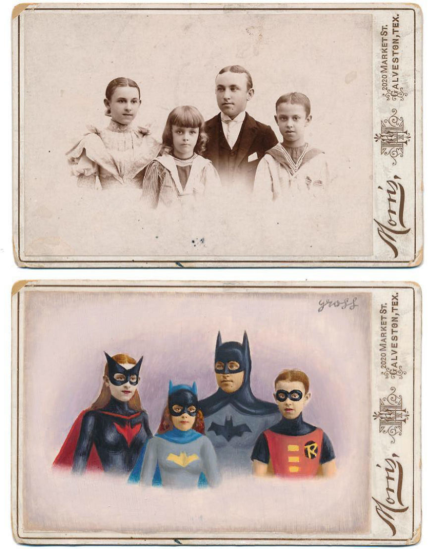 This Artist Turns Vintage Portraits Into Heroes Of Pop Culture